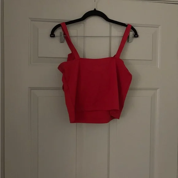 H and M Red Bow Crop Top - Picture 3 of 6